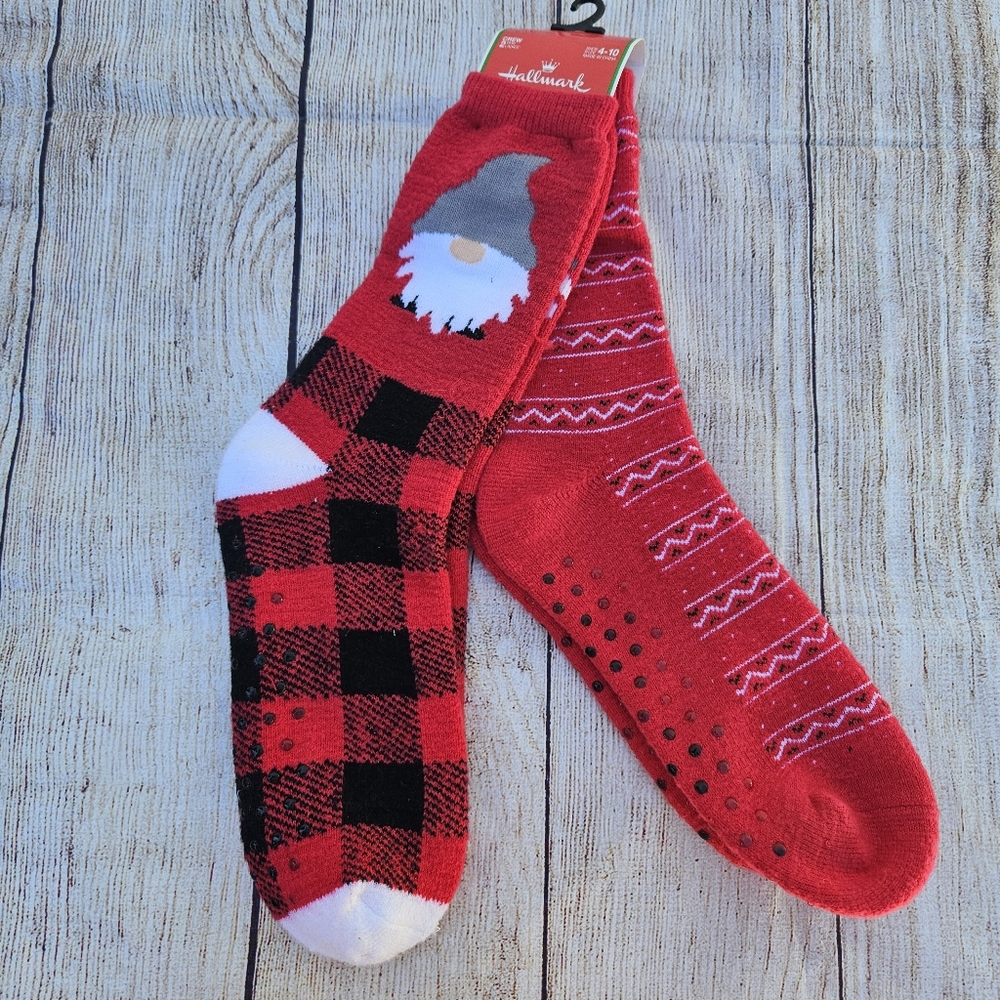 NWT Hallmark 2pk Women's Crew Socks